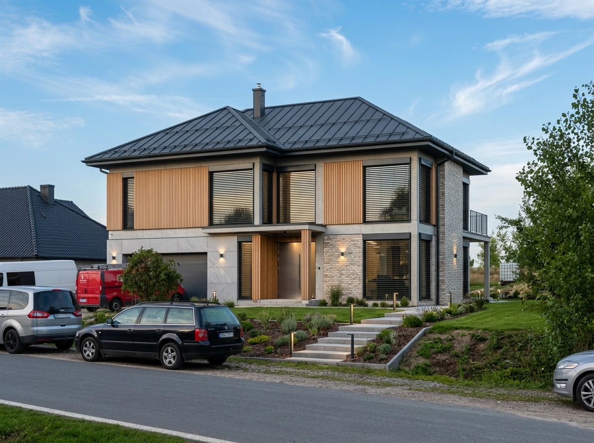 Contemporary Facade Cephe design — facade photo by GenRoom AI