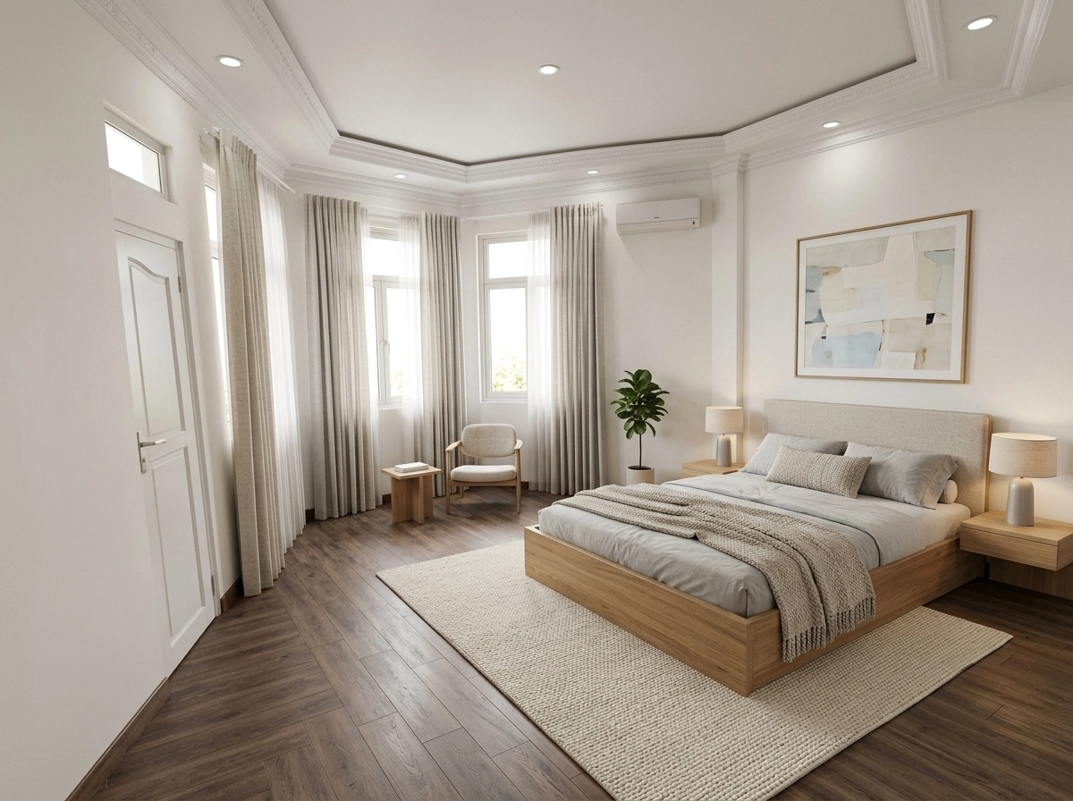 Scandinavian Bedroom design — interior photo by GenRoom AI
