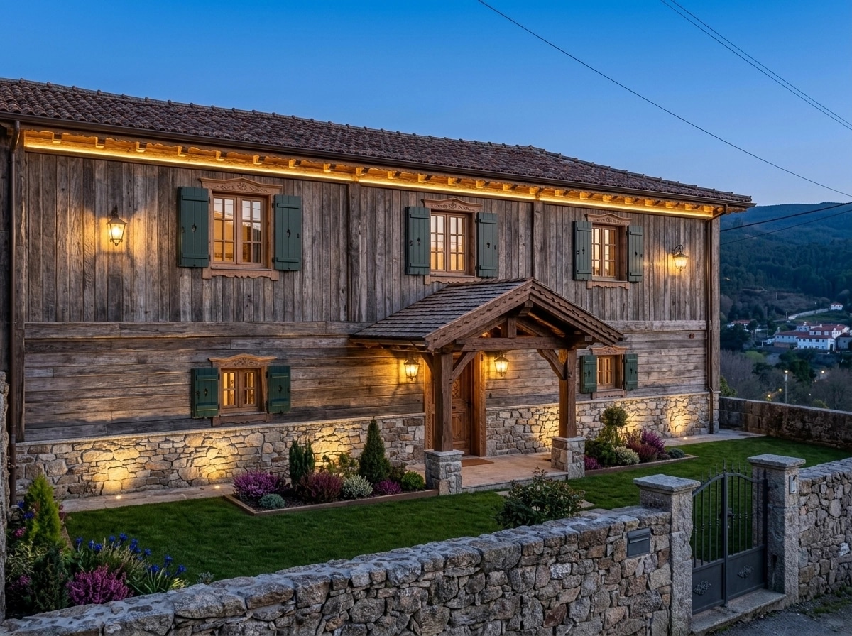 Facade design in Chalet Facade style — photo by GenRoom AI