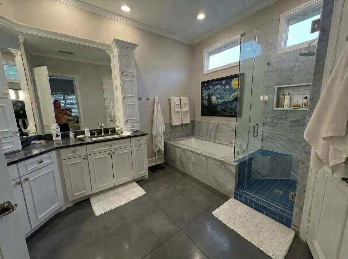 Bathroom interior in no_style style — photo by GenRoom AI