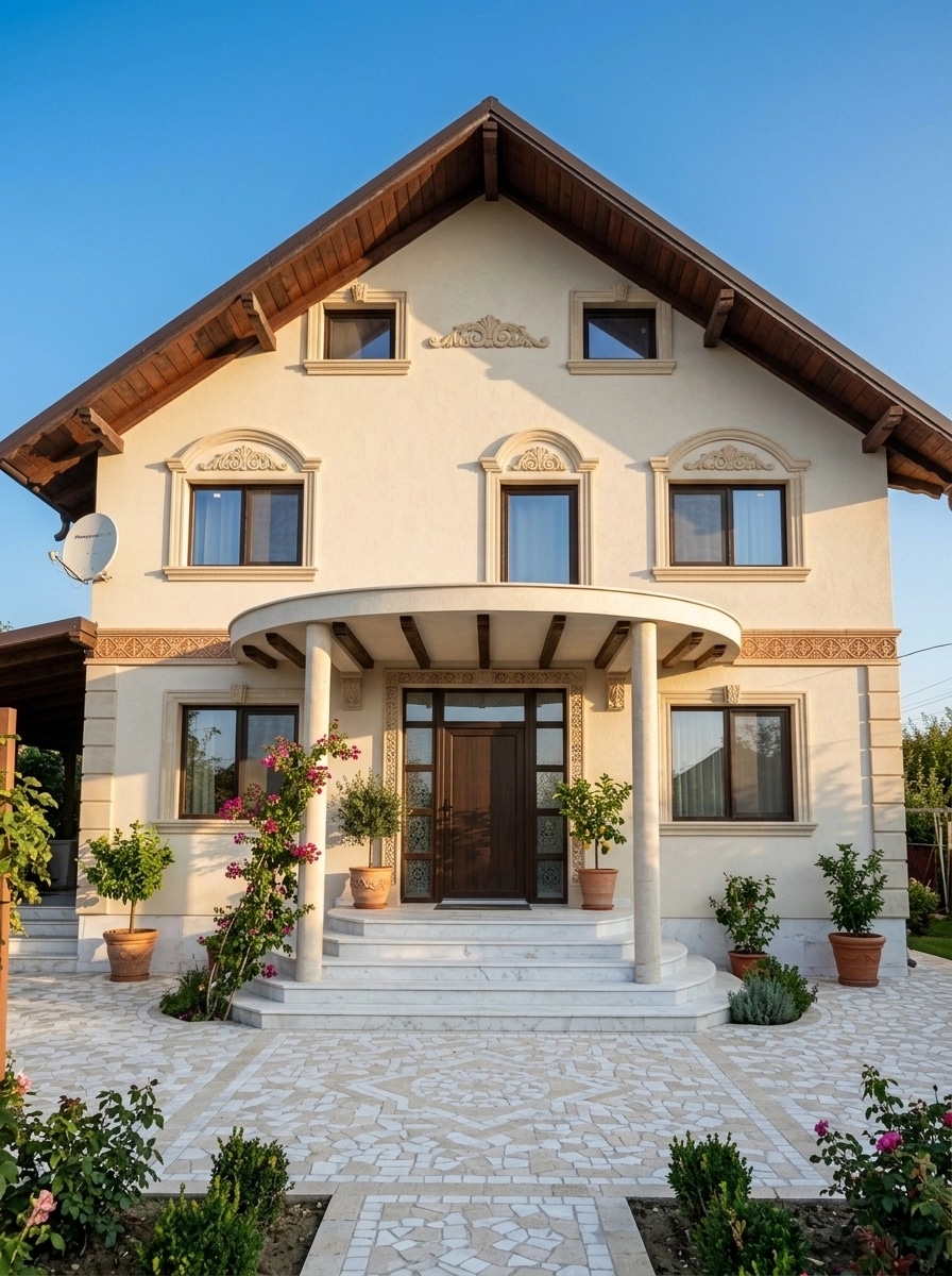 Facade design in Mediterranean Facade style — Facade by GenRoom AI