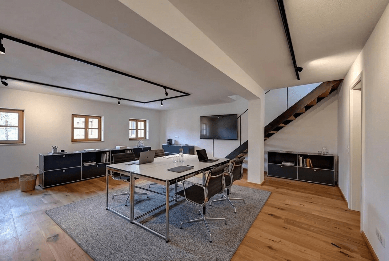 Office interior in Loft / Industrial style — photo by GenRoom AI