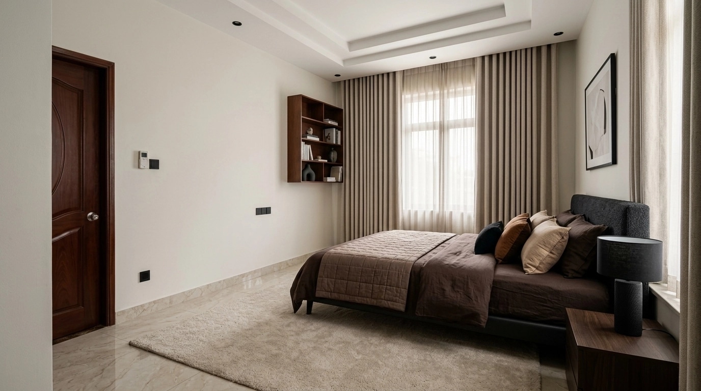 Minimalism Bedroom design — interior photo by GenRoom AI