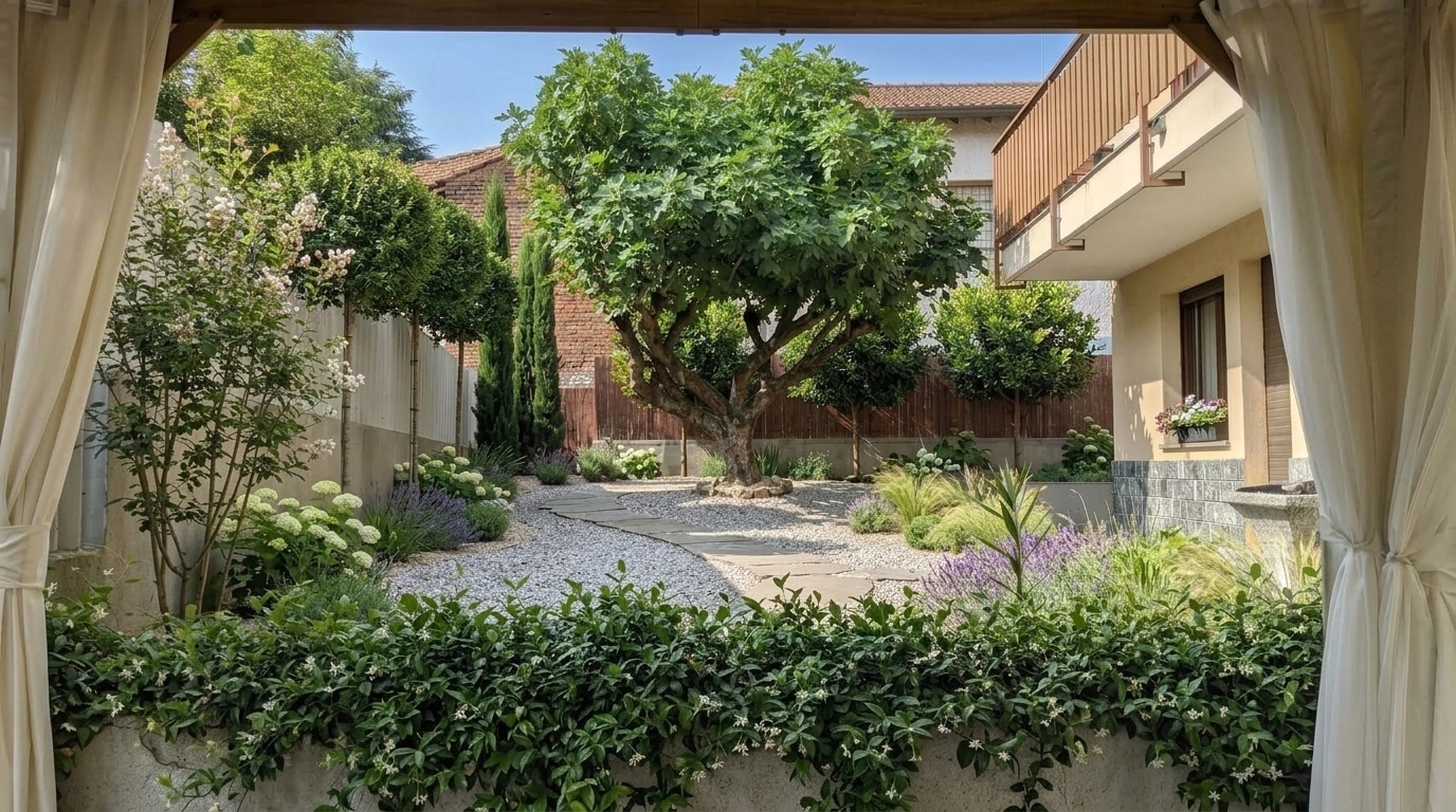Yard design in no_style style — photo by GenRoom AI
