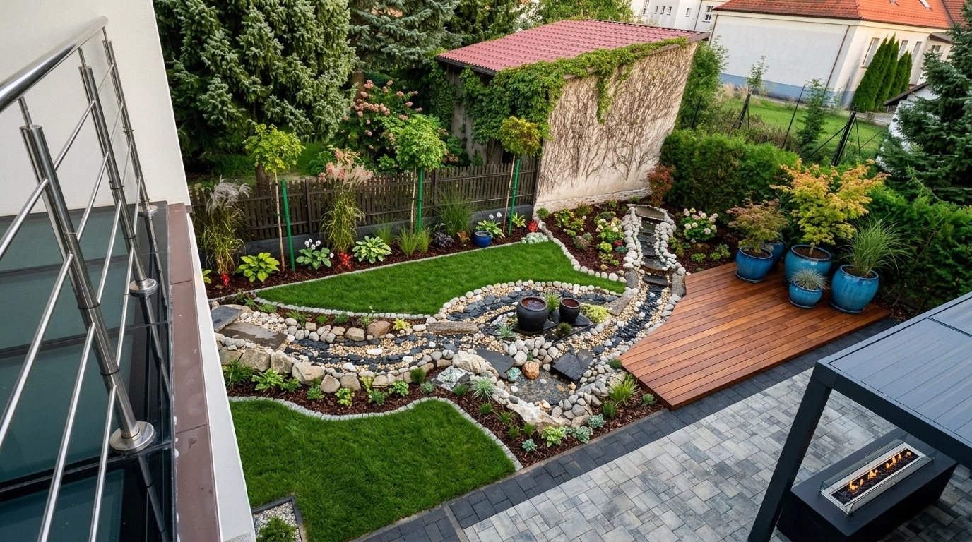 Yard design in no_style style — photo by GenRoom AI
