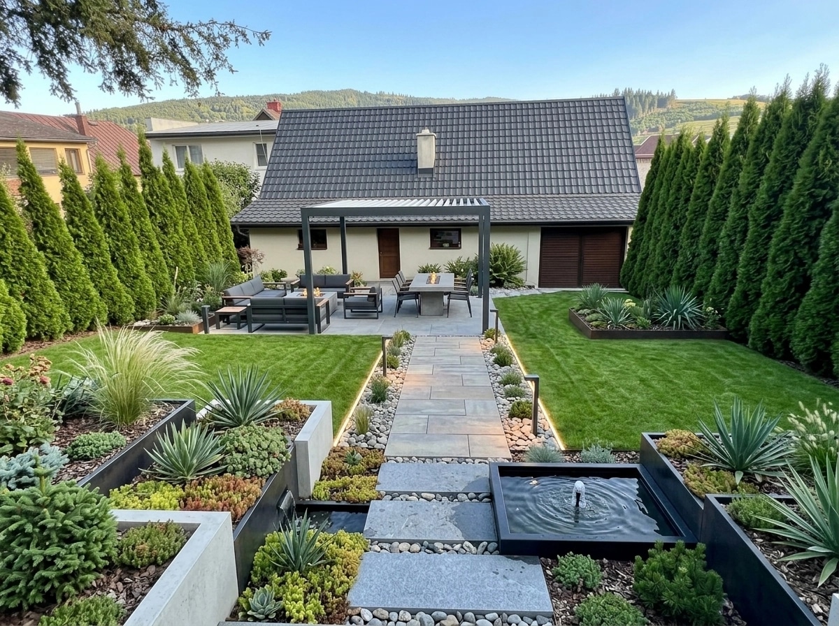 Contemporary Yard Yard design — yard photo by GenRoom AI