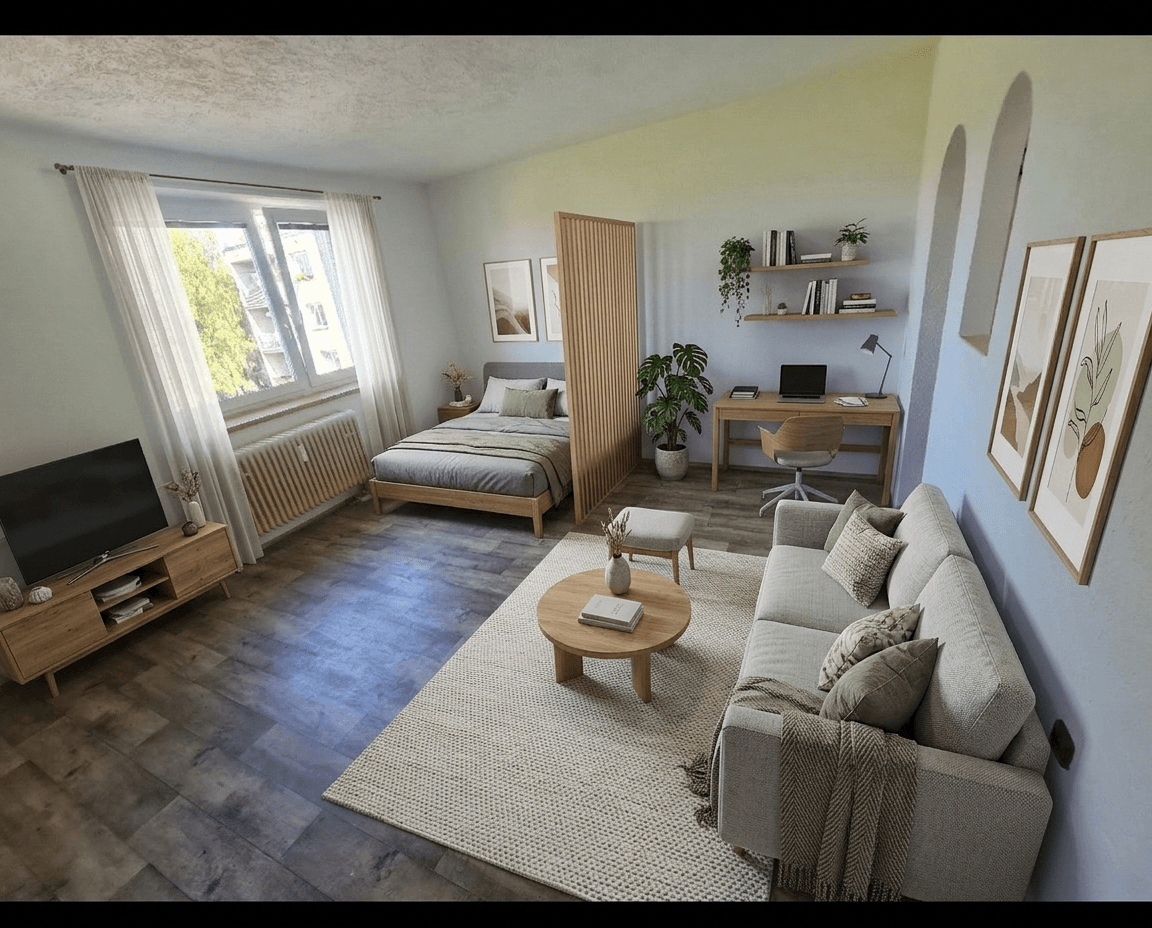 Interior design in Contemporary style — Living Room by GenRoom AI