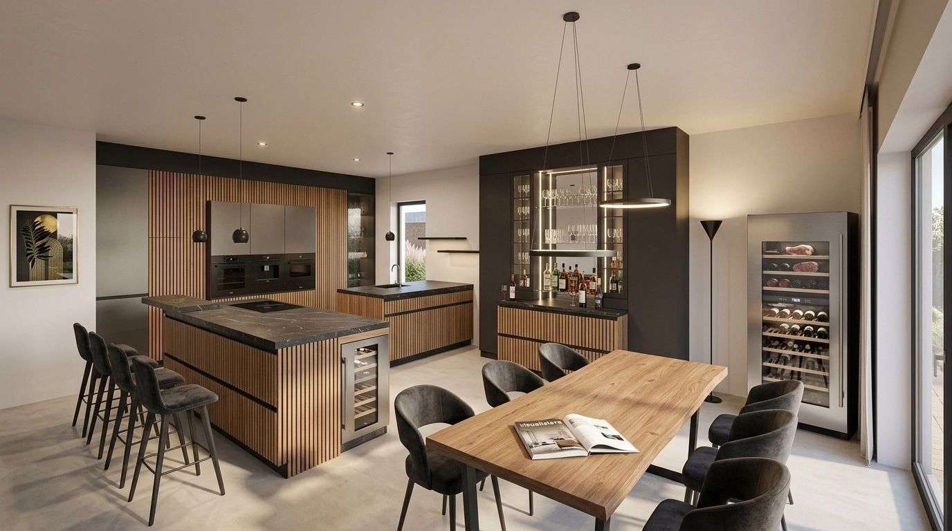 Kitchen interior in no_style style — photo by GenRoom AI