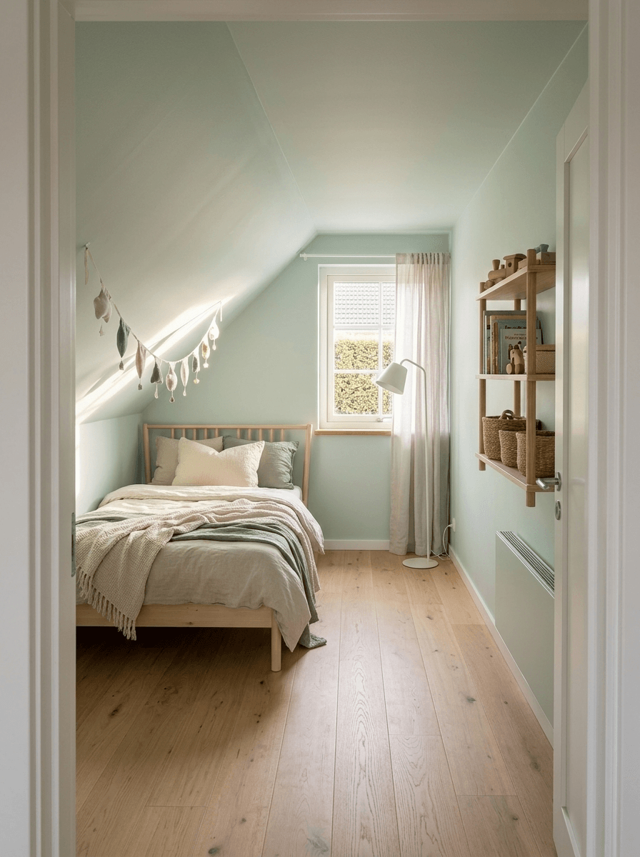 Scandinavian Bedroom design — interior photo by GenRoom AI