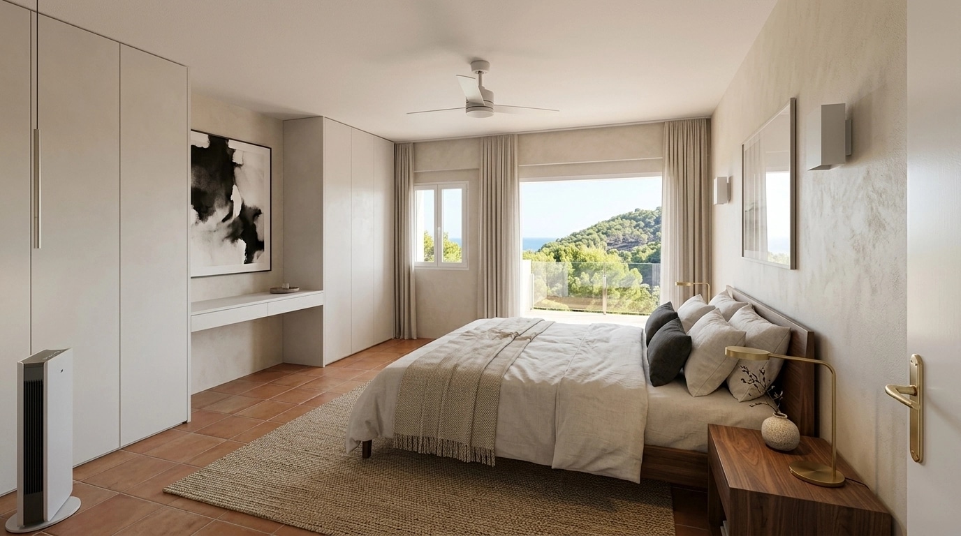 Minimalism Bedroom design — interior photo by GenRoom AI