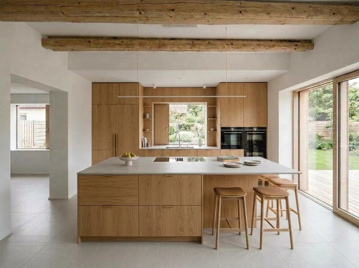 Minimalism Kitchen design — interior photo by GenRoom AI