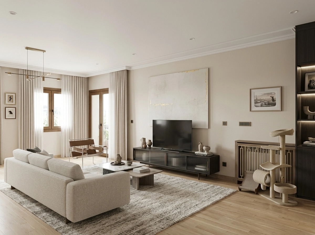 Interior design in Contemporary style — Living Room by GenRoom AI