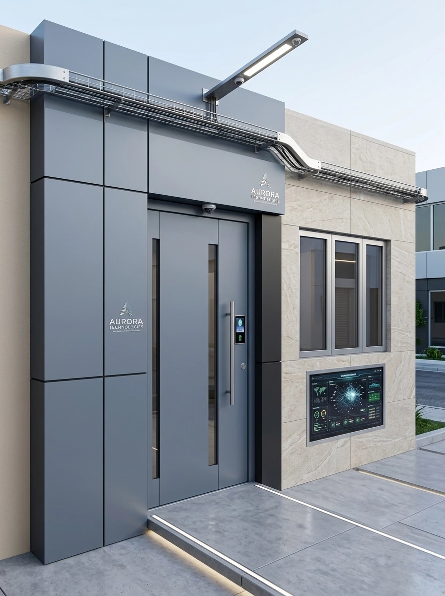 Hi-Tech Facade Facade design — facade photo by GenRoom AI