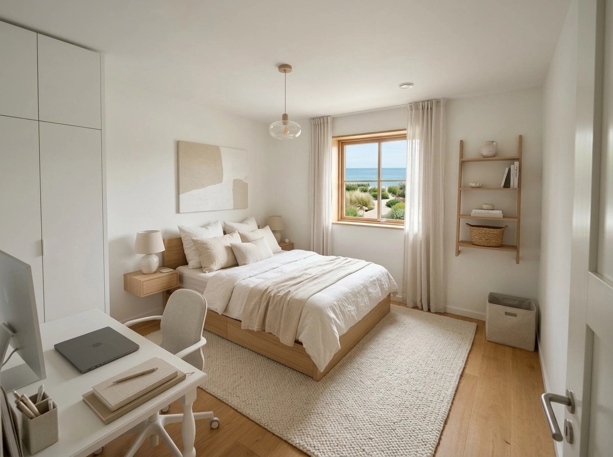 Scandinavian Bedroom design — interior photo by GenRoom AI