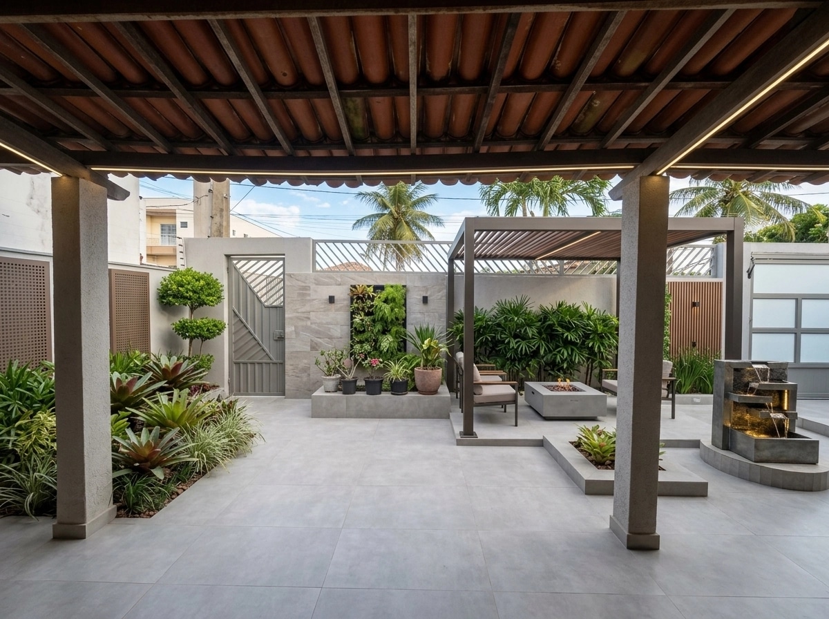 Landscape design in Contemporary Yard style — Yard by GenRoom AI