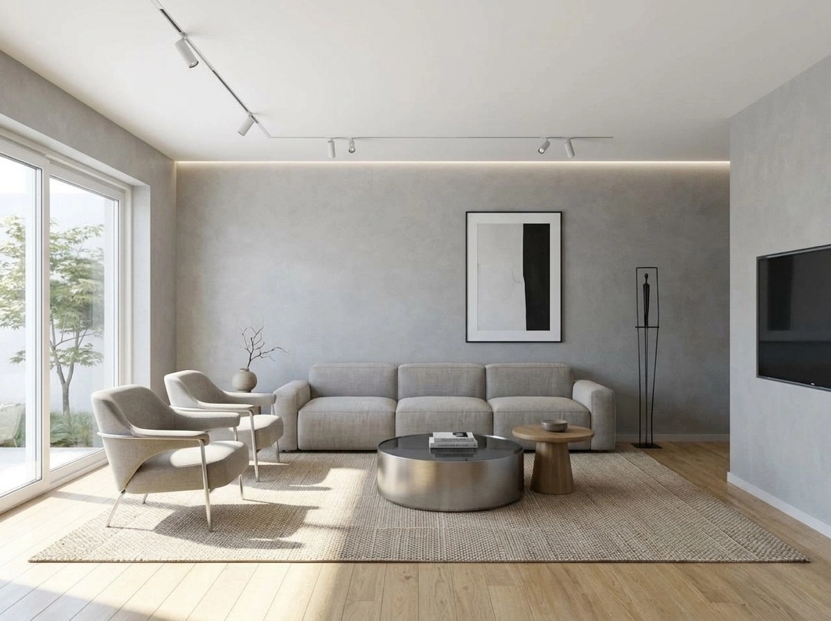 Minimalism Living Room design — interior photo by GenRoom AI