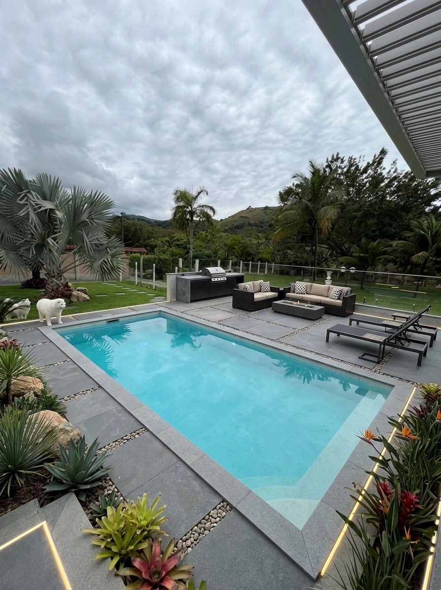 Landscape design in Contemporary Yard style — Yard by GenRoom AI