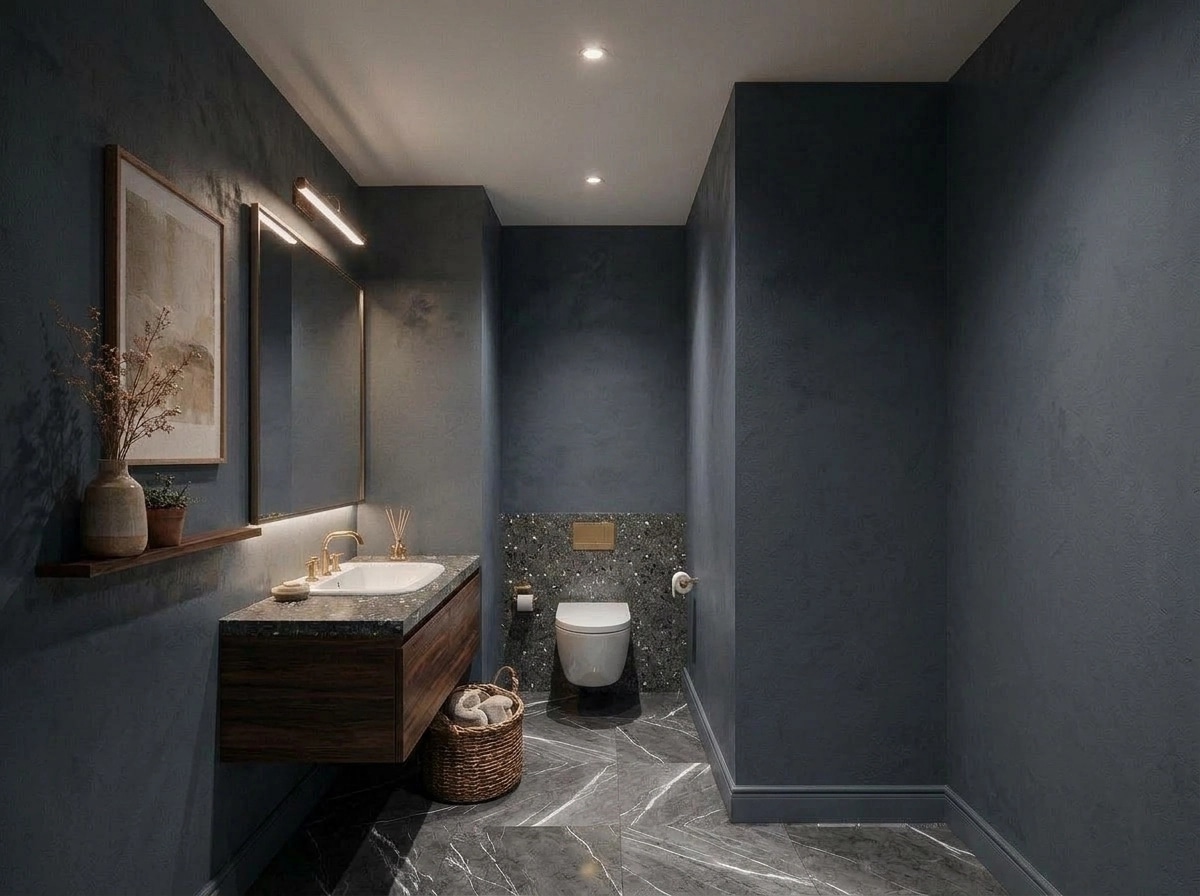 Bathroom interior in Contemporary style — photo by GenRoom AI