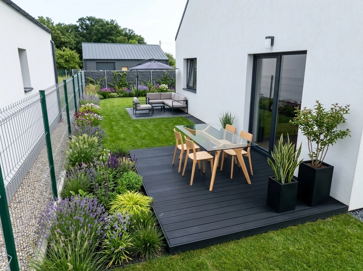 Landscape design in Minimalist Yard style — Yard by GenRoom AI
