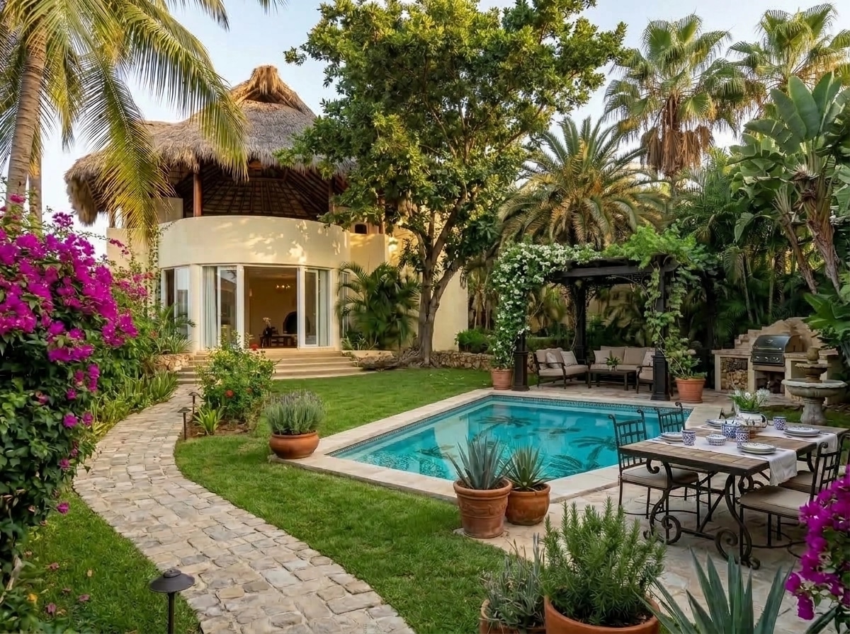 Mediterranean Yard Yard design — yard photo by GenRoom AI
