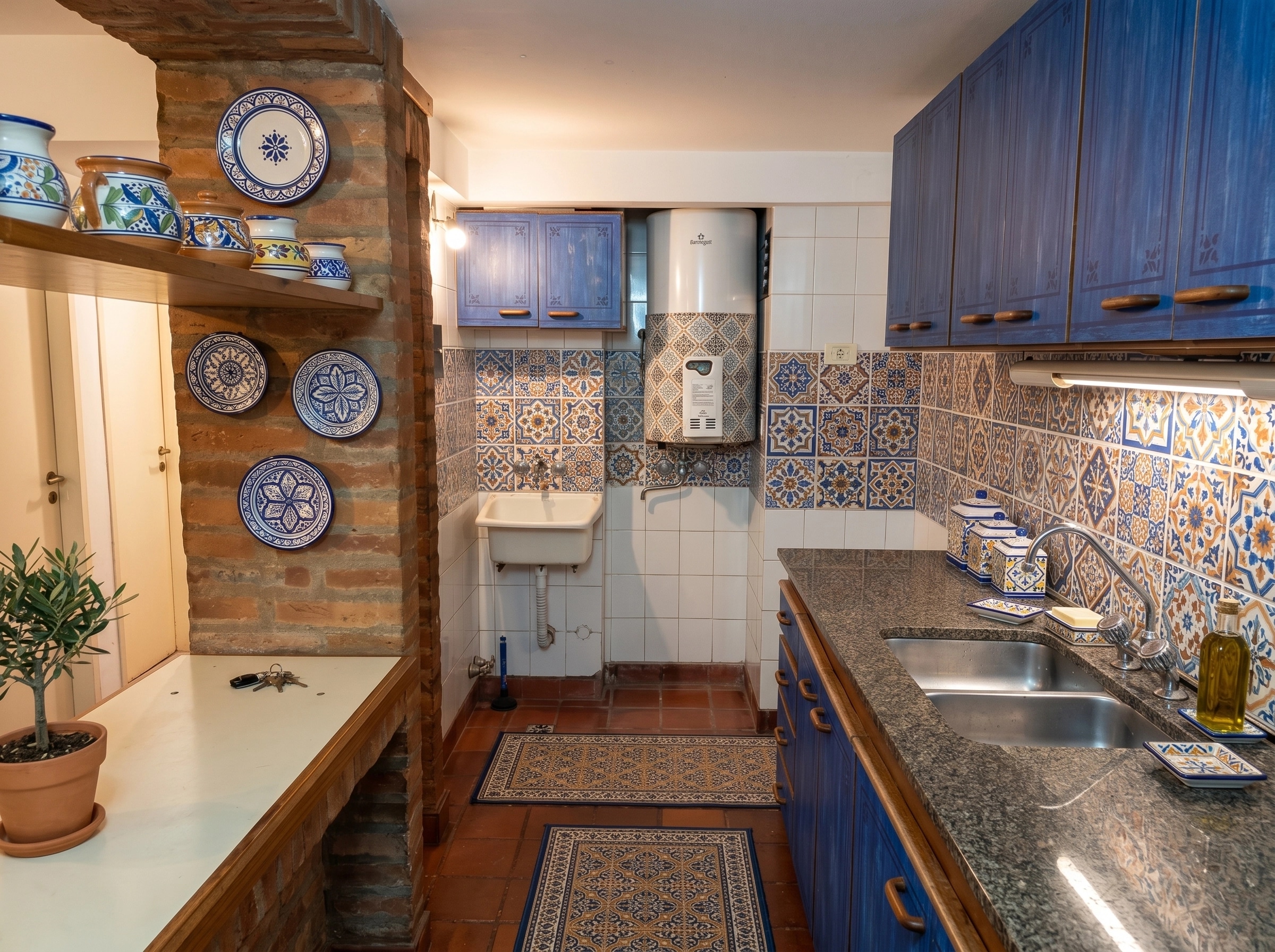 Interior design in Andalusian style — Kitchen by GenRoom AI