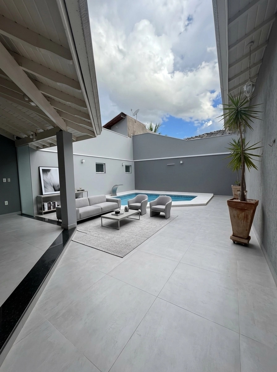 Minimalism Living Room design — interior photo by GenRoom AI