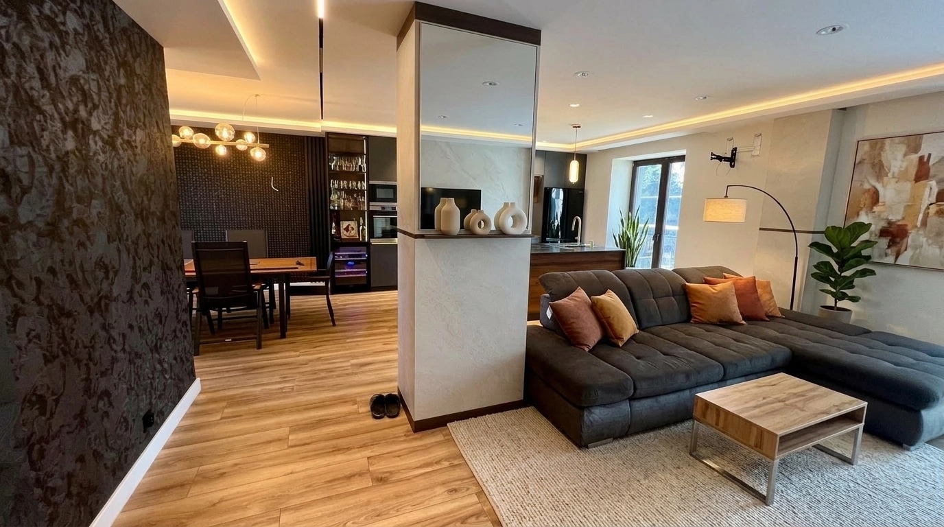 Interior design in Contemporary style — Living Room by GenRoom AI