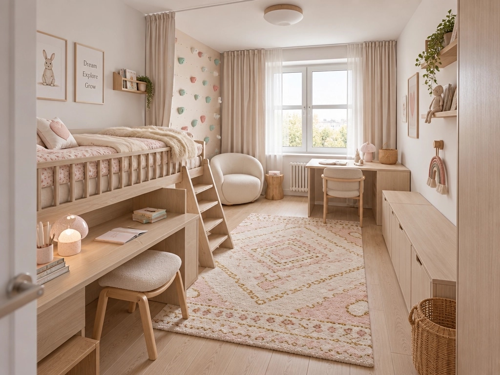 Scandinavian Kids Room design — interior photo by GenRoom AI