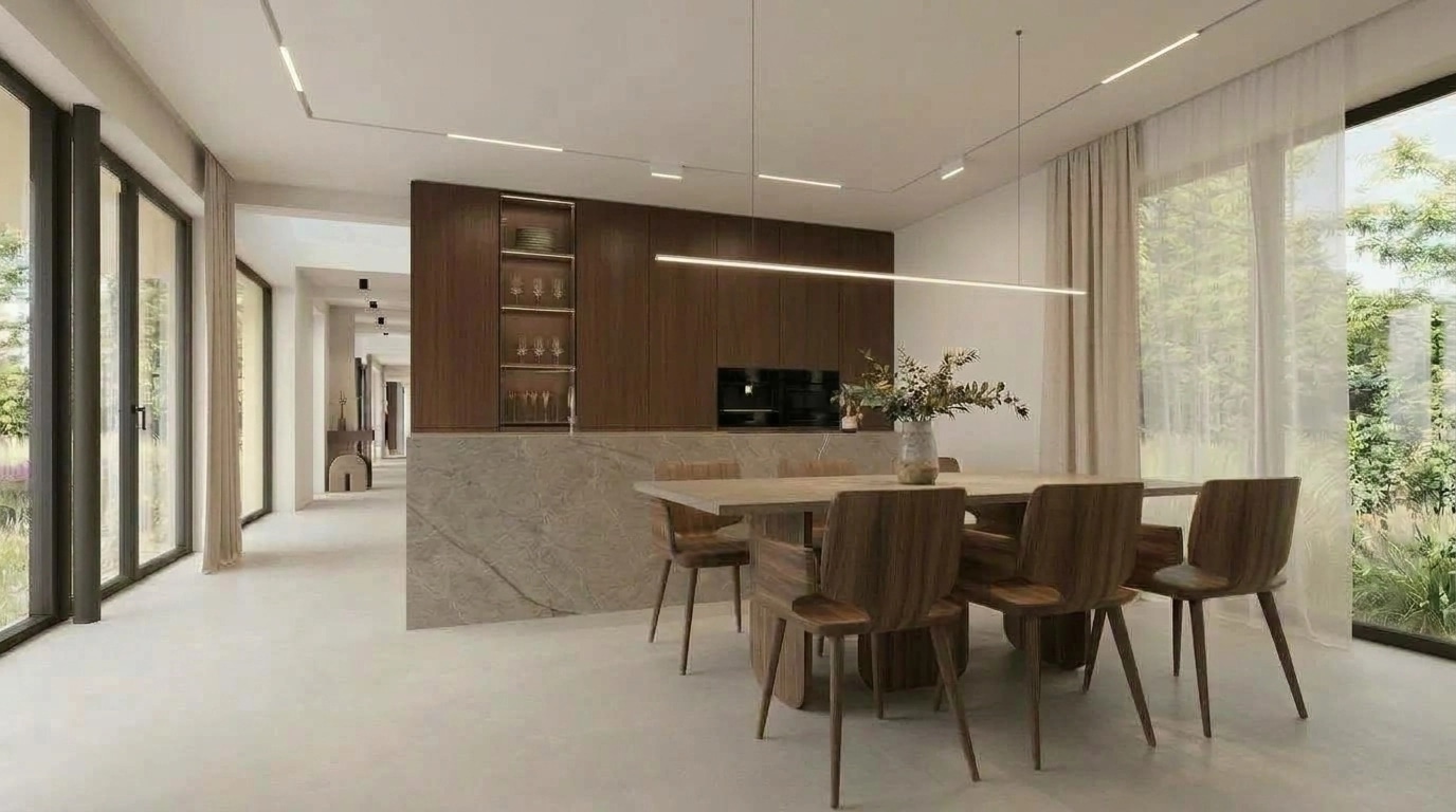Minimalism Kitchen design — interior photo by GenRoom AI