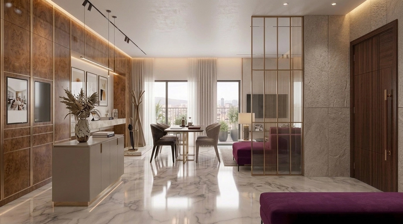 Interior design in Contemporary style — lobby by GenRoom AI