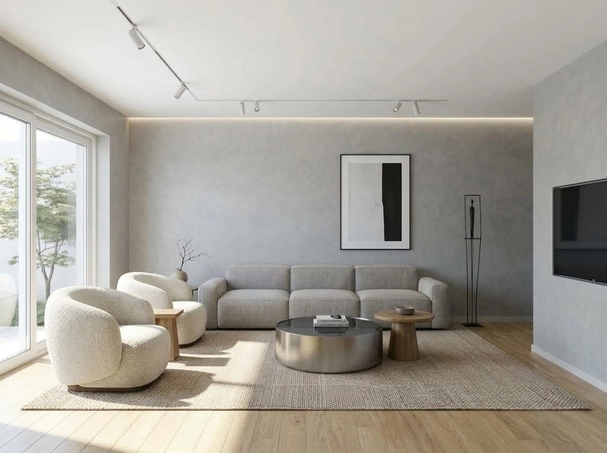 Minimalism Living Room design — interior photo by GenRoom AI