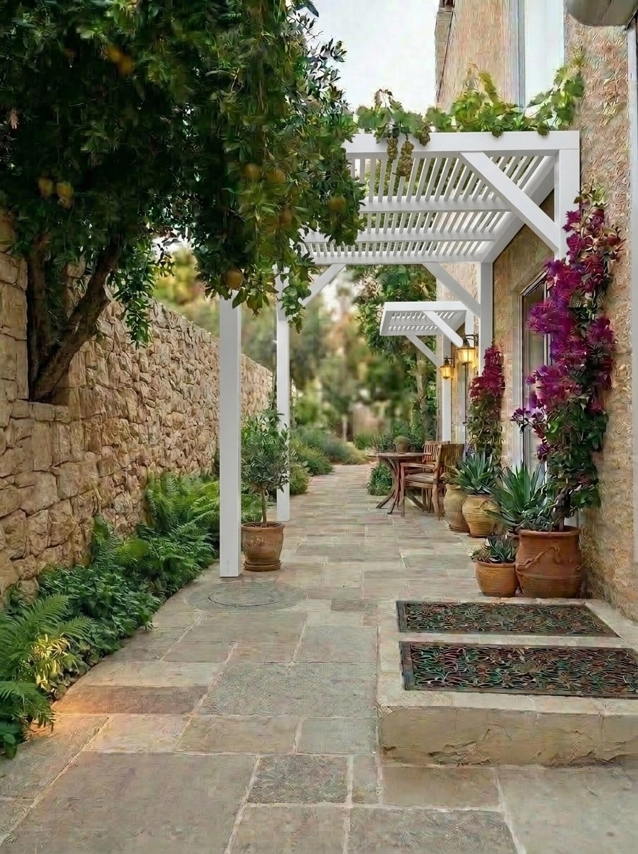 Landscape design in Scandinavian Garden style — Yard by GenRoom AI