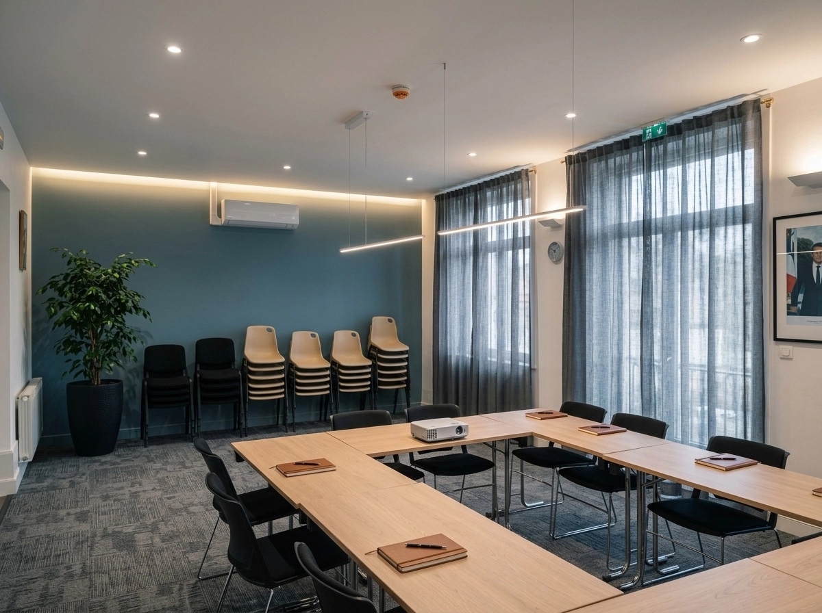Interior design in Contemporary style — meeting_room by GenRoom AI