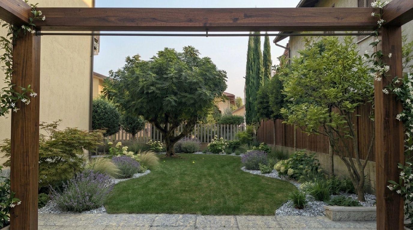 Yard design in no_style style — photo by GenRoom AI