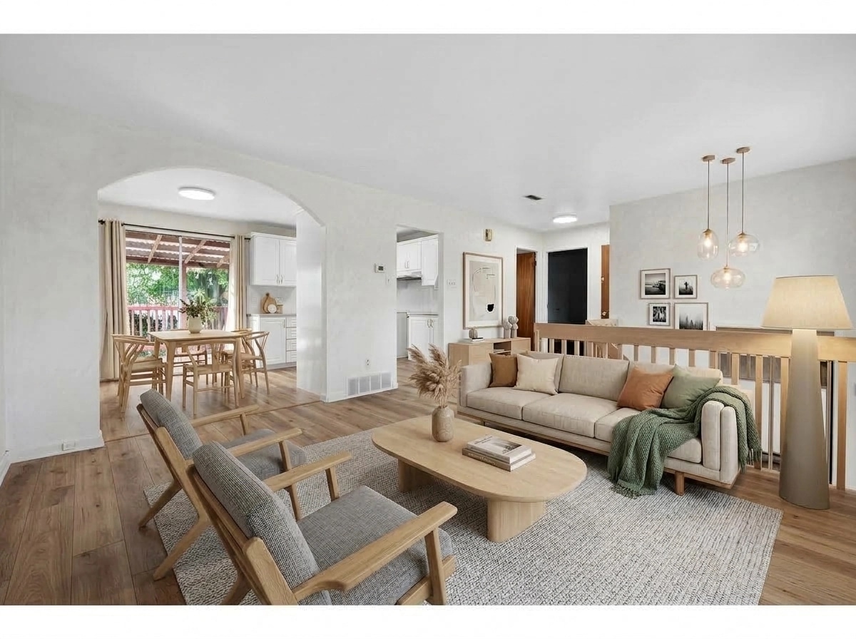 Interior design in Scandinavian style — Living Room by GenRoom AI