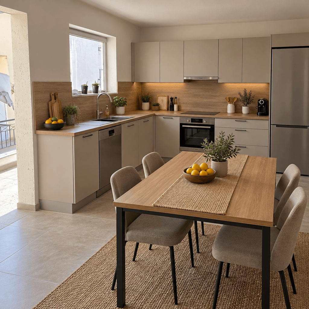 Kitchen interior in no_style style — photo by GenRoom AI