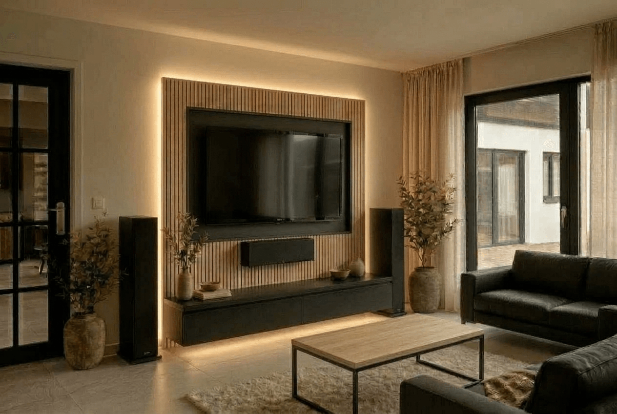 Interior design in Japandi style — Living Room by GenRoom AI