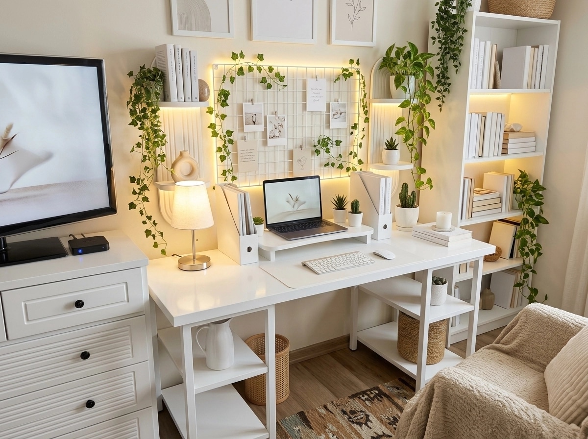 Interior design in Bohemian style — home_office by GenRoom AI