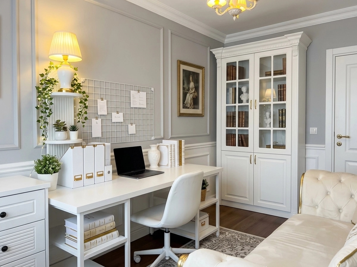Diseño de interiores en estilo Neoclassic — home_office por GenRoom AI