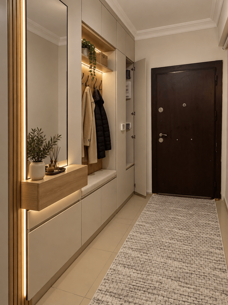 Hallway interior in Contemporary style — photo by GenRoom AI