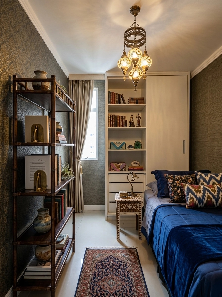 Design d'interni in stile Eclectic — Camera da letto di GenRoom AI