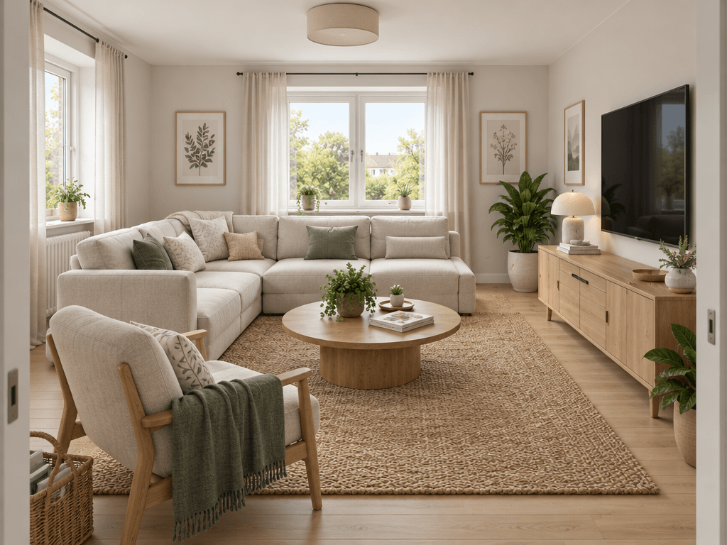 Scandinavian Living Room design — interior photo by GenRoom AI