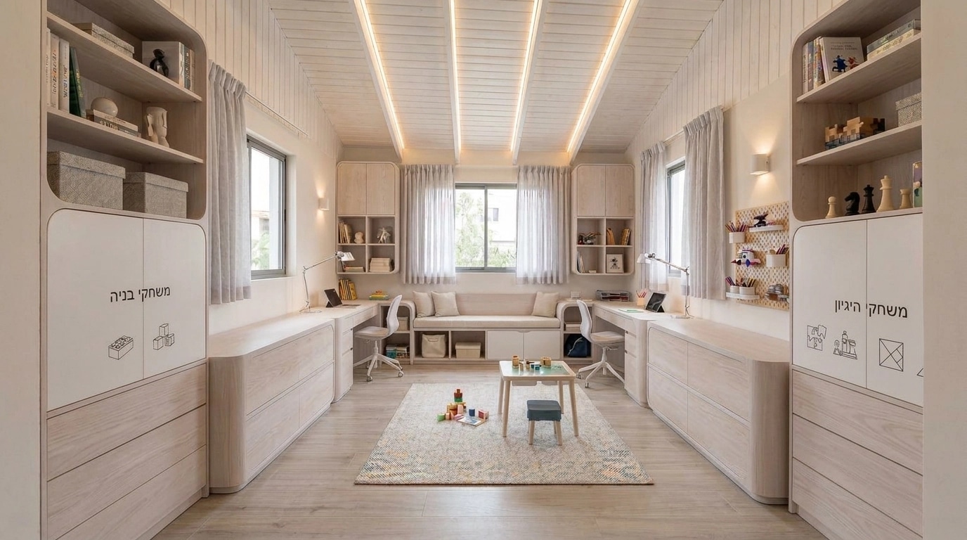 Contemporary Kids Room design — interior photo by GenRoom AI