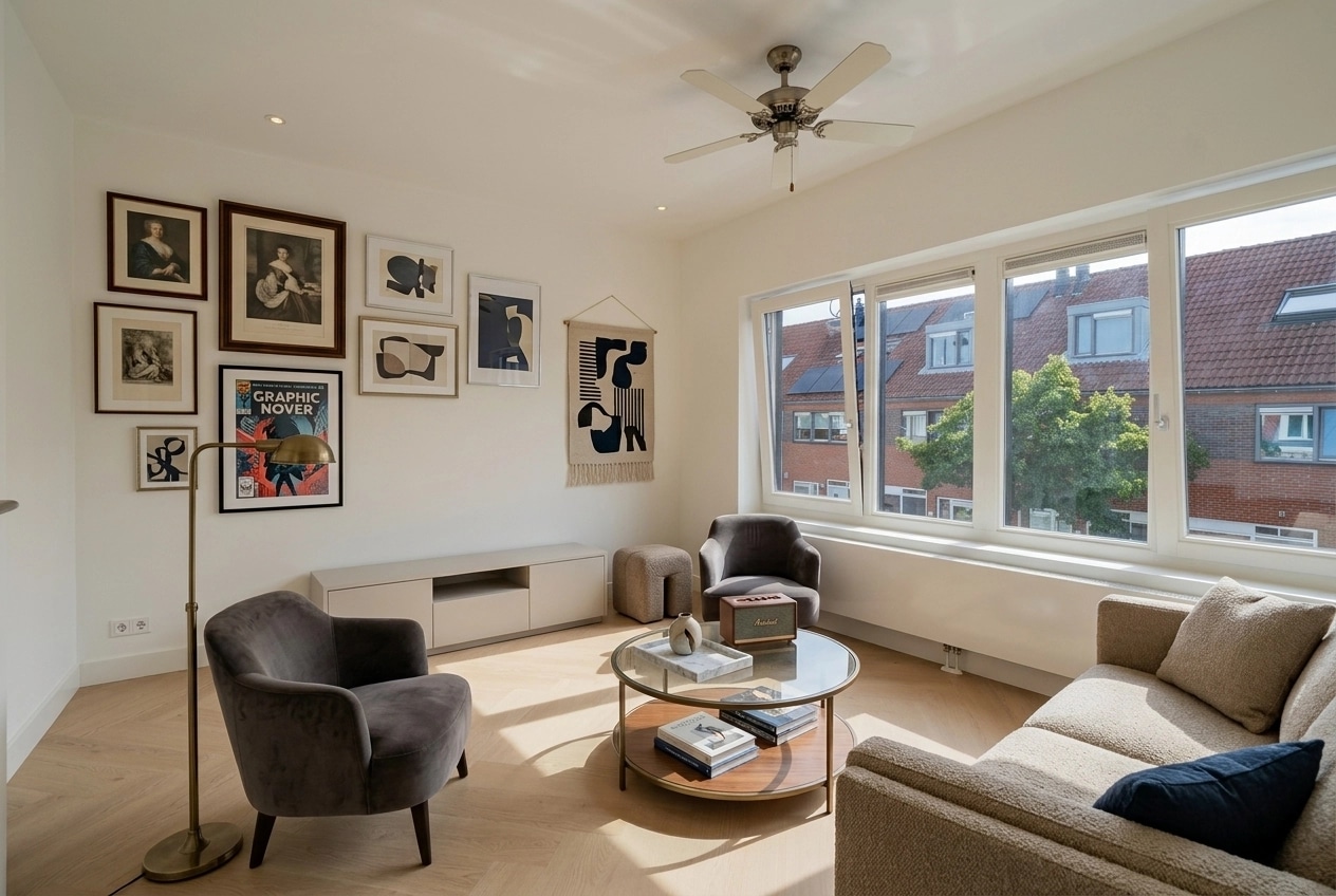 Transitional Living Room design — interior photo by GenRoom AI