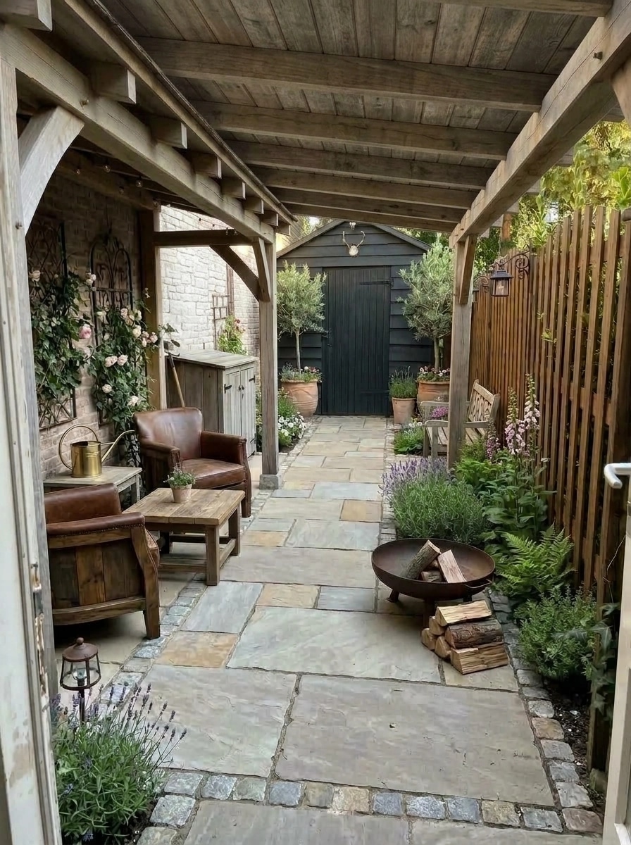 Country Rustic Garden Yard design — yard photo by GenRoom AI