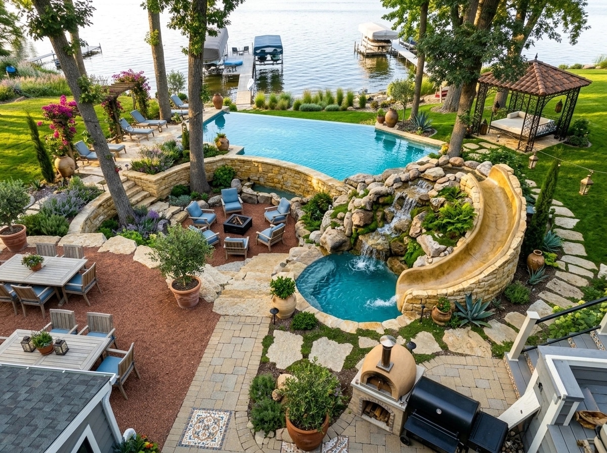 Mediterranean Yard Yard design — yard photo by GenRoom AI