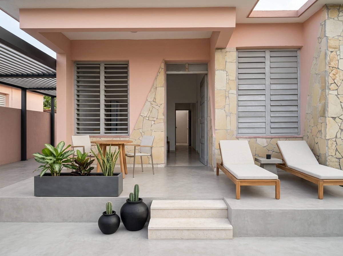 Interior design in Minimalism style — terrace by GenRoom AI