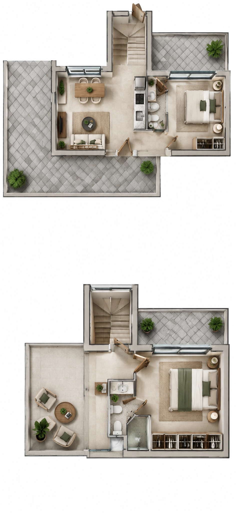 Interior design in Contemporary style — Living Room by GenRoom AI