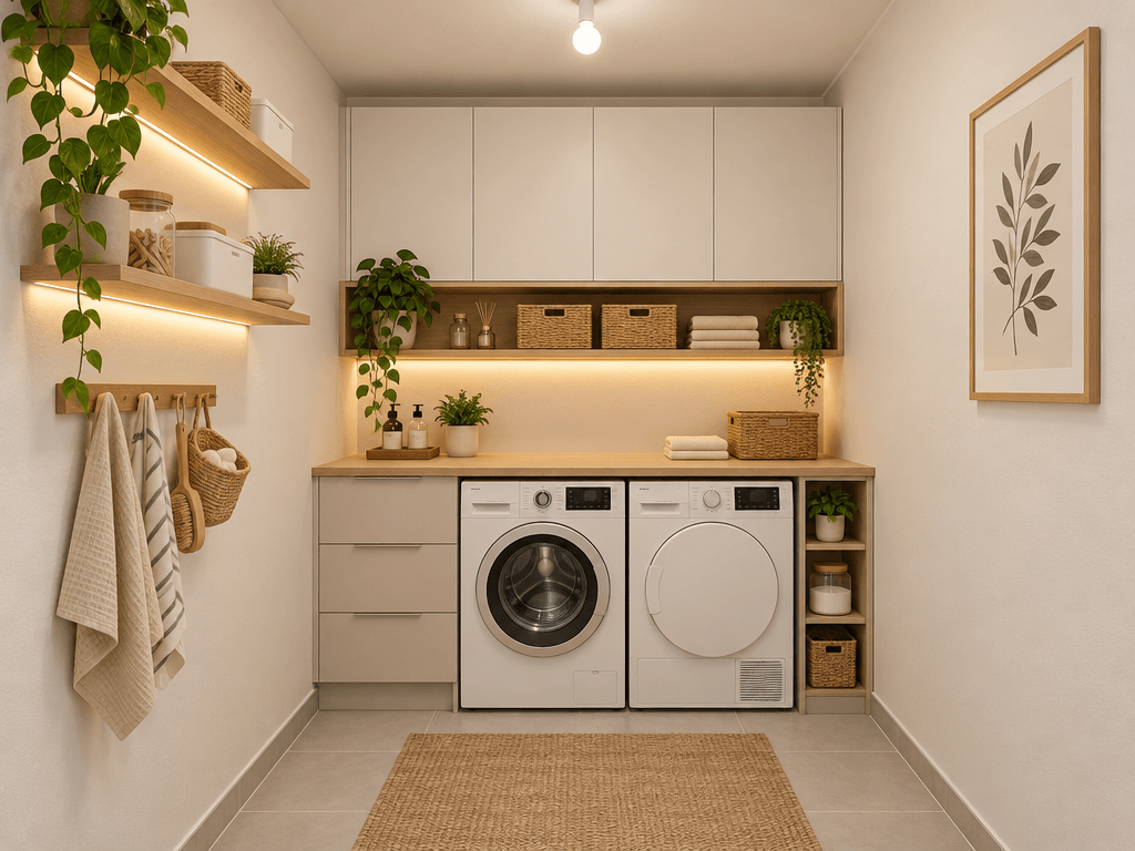 Interior design in Scandinavian style — laundry by GenRoom AI