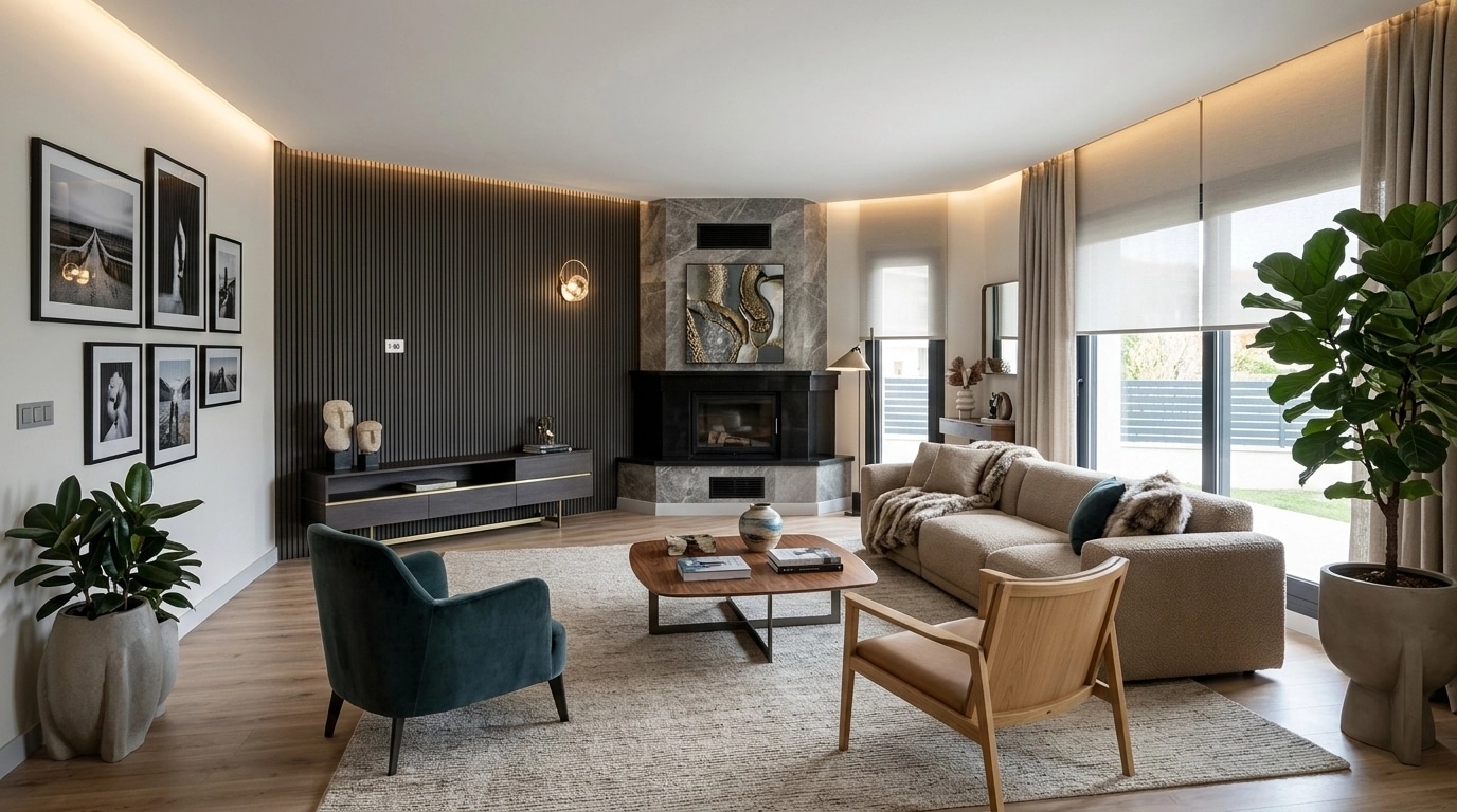 Interior design in Contemporary style — Living Room by GenRoom AI